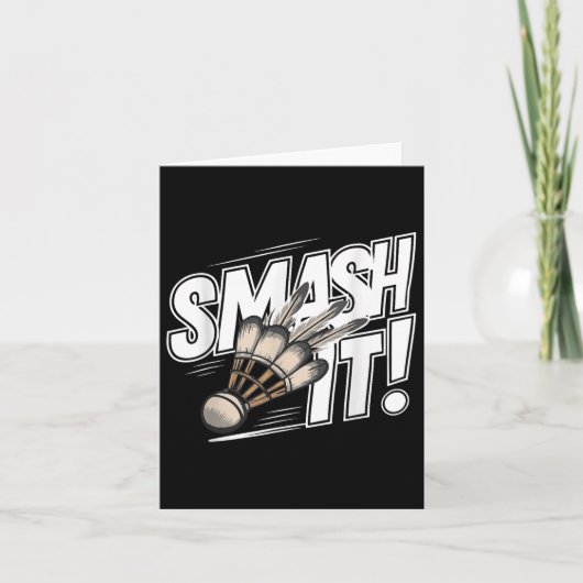 Badminton Shuttle Smash Kaart (Voorkant)