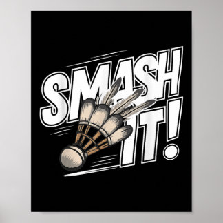 Badminton Shuttle Smash Poster