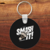 Badminton Shuttle Smash Sleutelhanger (Voorkant)