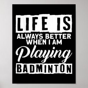 Badminton Shuttle Sport Badminton Speler Coach Rac Poster