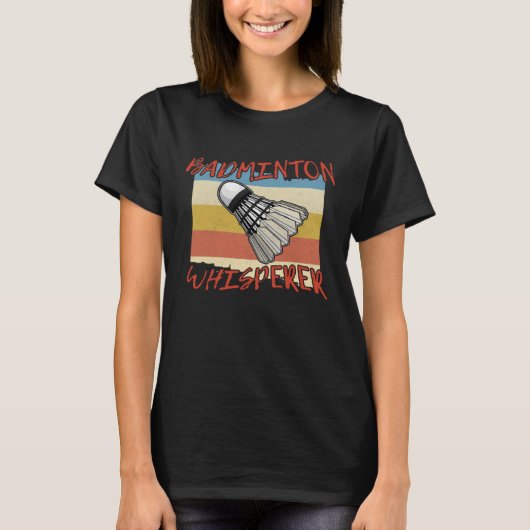 Badminton shuttle sport t-shirt (Voorkant)