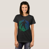 Badminton Shuttle Squash Vrouwen Badminton Speler T-shirt (Voorkant volledig)