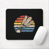 Badminton Shuttle Sunset Distressed Funny Shuttle Muismat (Met muis)