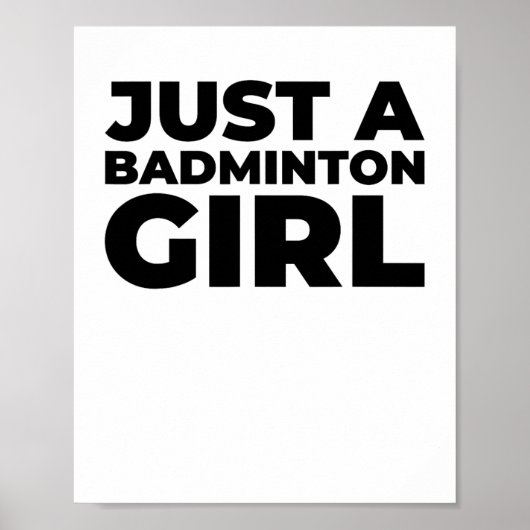 Badminton Shuttle Team Racket - Alleen een Badmint Poster (Voorkant)