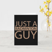 Badminton Shuttle Team - speler slechts een badmin Kaart (Gele Bloem)