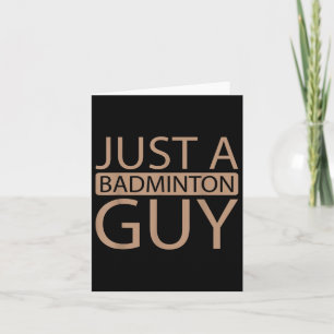 Badminton Shuttle Team - speler slechts een badmin Kaart