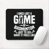 Badminton Shuttle Verloren Shuttle Player Badmint Muismat (Met muis)