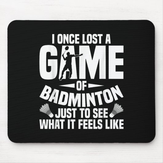 Badminton Shuttle Verloren Shuttle Player Badmint Muismat (Voorkant)