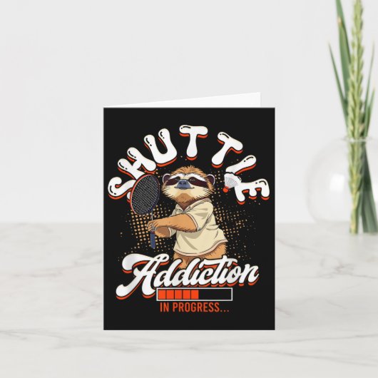 Badminton shuttle verslaving in ontwikkeling kaart (Voorkant)