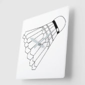 Badminton shuttle vierkante klok (Hoek)