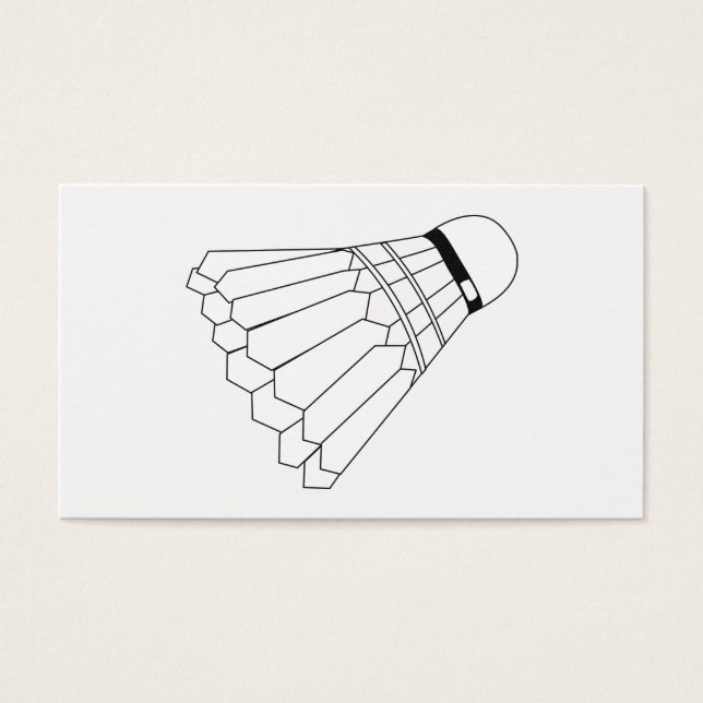 Badminton Shuttle Visitekaartjes (Voorkant)