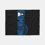 Badminton shuttle voor badmintonspeler mannen fleece deken (Voorkant (Horizontaal))