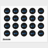 Badminton shuttle voor badmintonspeler mannen ronde sticker (Vel)