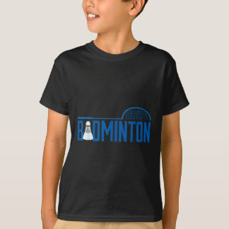 Badminton shuttle voor badmintonspeler mannen t-shirt