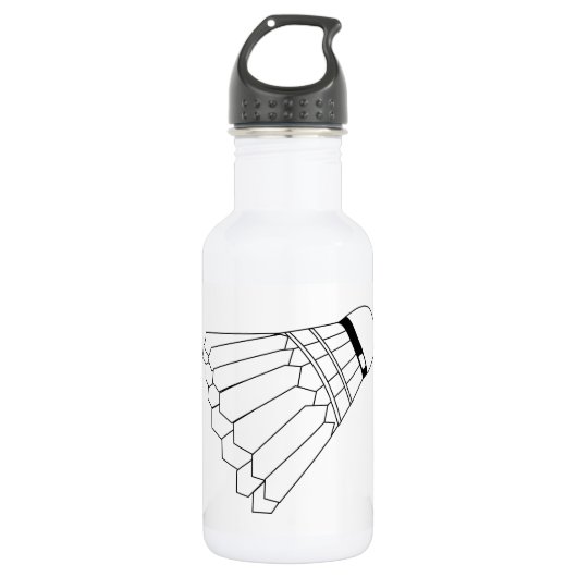 Badminton Shuttle Waterfles (Voorkant)