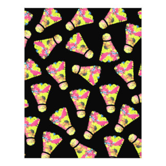 Badminton Shuttlecock Art Kleurrijk patroon cadeau Foto Afdruk