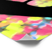 Badminton Shuttlecock Art Kleurrijk patroon cadeau Poster (Hoek)