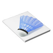 Badminton Shuttlecock Birdie Blue Sports Notitieblok (Schuin)