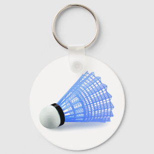 Badminton Shuttlecock Birdie Blue Sports Sleutelhanger