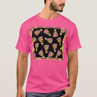 Badminton Shuttlecock Colorful Pattern T-shirt