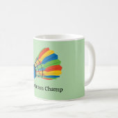 Badminton Shuttlecock Design Coffee Mok (Voorkant rechts)