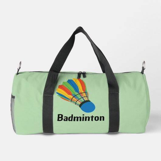 Badminton Shuttlecock Design Duffel Bag Plunjezak (Achterkant)