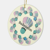 Badminton Shuttlecock Design Ornament (Links)