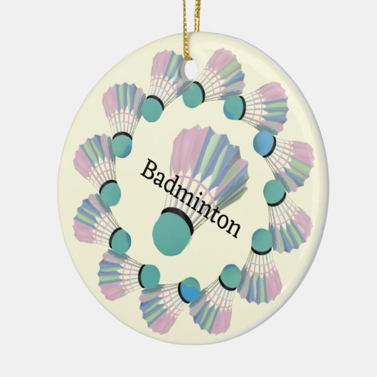 Badminton Shuttlecock Design Ornament (Links)