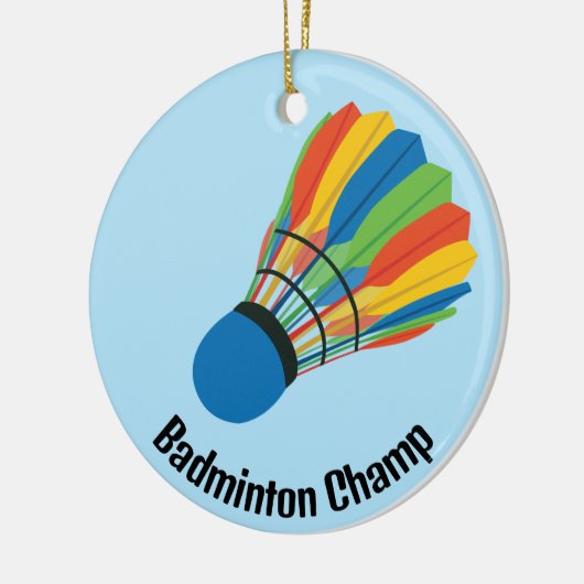 Badminton Shuttlecock Design Ornament (Links)