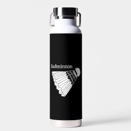 Badminton Shuttlecock Design Waterfles