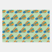 Badminton Shuttlecock Design Wrapping Paper (Voorkant)