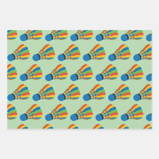 Badminton Shuttlecock Design Wrapping Paper (Voorkant)