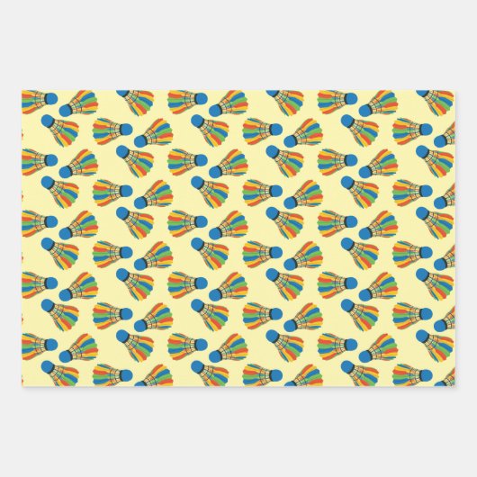 Badminton Shuttlecock Design Wrapping Paper (Voorkant 3)
