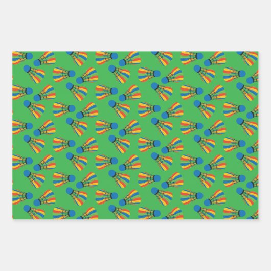 Badminton Shuttlecock Design Wrapping Paper (Voorkant 2)
