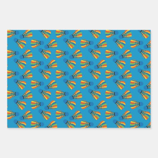 Badminton Shuttlecock Design Wrapping Paper (Voorkant)