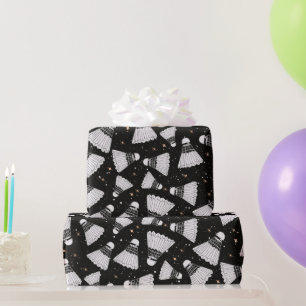 Badminton Shuttlecock Galaxy Cadeaupapier