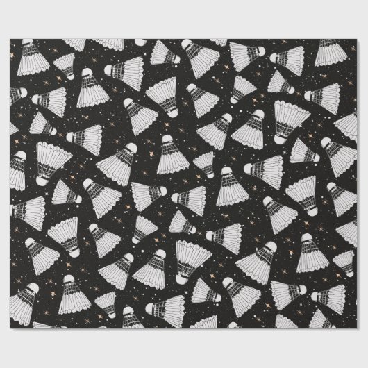 Badminton Shuttlecock Galaxy Cadeaupapier (Vlak)