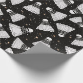 Badminton Shuttlecock Galaxy Cadeaupapier (Hoek)