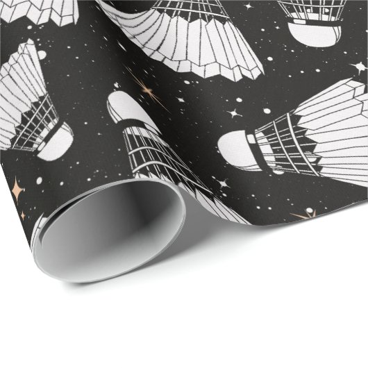 Badminton Shuttlecock Galaxy Cadeaupapier (Rol Hoek)