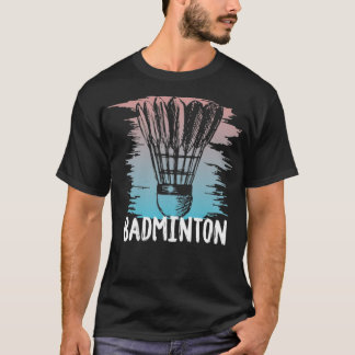 badminton shuttlecock grappig cadeau voor racketsp t-shirt