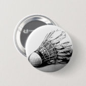 Badminton shuttlecock knoppen ronde button 5,7 cm (Voorkant /achterkant)