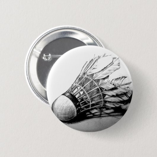 Badminton shuttlecock knoppen ronde button 5,7 cm (Voorkant /achterkant)