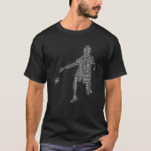Badminton Shuttlecock Player 3 T-shirt (Voorkant)