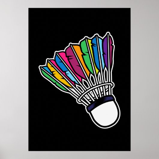 Badminton Shuttlecock Poster (Voorkant)