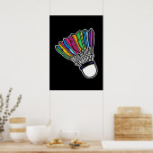 Badminton Shuttlecock Poster (Keuken)