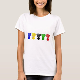 badminton shuttlecocks t-shirt