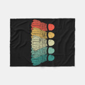 Badminton Shuttles Game Match Racket Ball Retro VI Fleece Deken (Voorkant (Horizontaal))