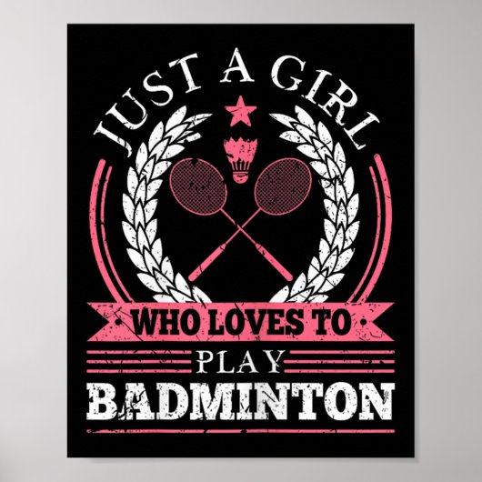 Badminton Shuttles Meisjes Badminton  Poster (Voorkant)