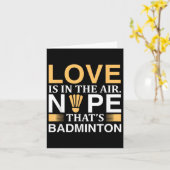 Badminton Shuttles Ontwerp Voor Badminton Kaart (Gele Bloem)