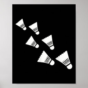 Badminton shuttles poster